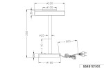 Lampa stołowa Celeste w kolorze kawowym i białym, z podstawą o średnicy 160 mm, wysokości 350 mm. Posiada prostą, cylindryczną nogę oraz zintegrowane oświetlenie LED 10W. Długość przewodu zasilającego wynosi 1500 mm.