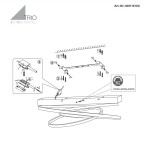 Złota lampa sufitowa Darvin z jednolitym kształtem, z jednym źródłem LED o mocy 34W. W zestawie widoczna instrukcja montażu. Możliwość regulacji temperatury barwowej w zakresie 2300K-4000K.