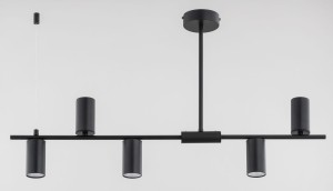 Uranos 2 lampa sufitowa 5xGU10 czarna 63315