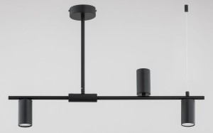 Uranos  lampa sufitowa 3xGU10 czarna 62536