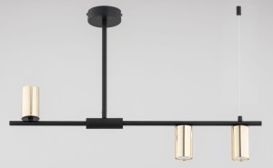 Uranos  lampa sufitowa 3xGU10 czarno-złota 62537