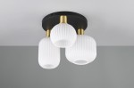 Diva lampa sufitowa 3xE27 czarna/biała 619800308