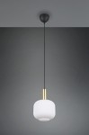 Diva lampa wisząca 1xE27 czarna/biała 319800108