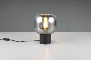 Diva lampa stołowa 1xE27czarna/chrom 519800132