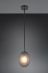 Facette lampa wisząca 1xE27 czarna/przydymiona 364200154