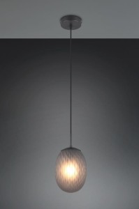 Facette lampa wisząca 1xE27 czarna/przydymiona 364200154