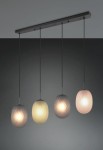 Facette lampa wisząca 4xE27 czarna/multikolor 364200417