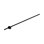 Kinkiet Troy H90 w kolorze czarnym z jednym źródłem LED o mocy 12W i temperaturze barwowej 4000K. Produkt ma minimalistyczną formę z okrągłym mocowaniem i prostokątną, cienką ramą. Ujęcie z góry, na białym tle.