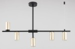 Saur lampa sufitowa 5xGU10 czarno-złota 63325