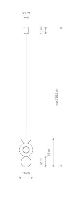 Lampa wisząca Drops Wood B z czarnym metalowym kloszem i jasnym drewnem, z pojedynczym gniazdem G9. Ułożona pionowo, z kabelkiem o długości do 215 cm. Wymiary: średnica 16 cm, wysokość 31 cm. Idealna do nowoczesnych wnętrz.