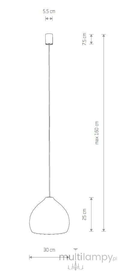 Lampa wisząca Boho S z białym kloszem w kształcie kuli i rattanowym wykończeniem. Wymiary: średnica 30 cm, wysokość 25 cm, zawieszenie max. 160 cm. Prosty, elegancki design, idealna do nowoczesnych wnętrz.