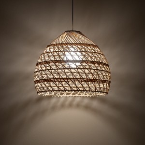Boho M lampa wisząca 1xE27 biała/rattan 11151
