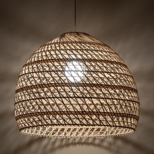 Boho L lampa wisząca 1xE27 biała/rattan 11152
