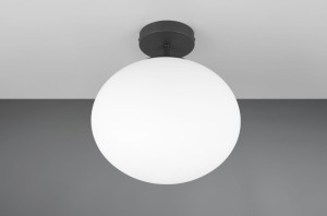 Fomento lampa sufitowa 1xE27 czarna/biała 663100132