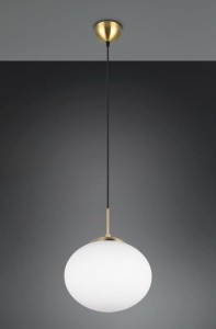 Fomento D30 lampa wisząca 1xE27 mosiądz/biała 363100108