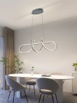 Trevance lampa wisząca 1xLED/56W szara 6203-0106