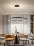 Pignano lampa wisząca 7xLED/54W czarna/złota 6206-0710