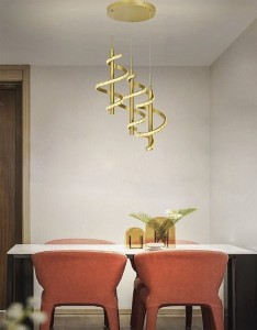 Claret lampa wisząca 3xLED/27W złota 9209-0315