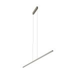 Lampa wisząca Bar L150 w kolorze oliwkowym. Posiada prostokątny, metalowy korpus z zawieszeniem na dwóch cienkich linkach. Źródło światła LED o mocy 32W i temperaturze barwowej 3000K. Stojąca w pionie, minimalistyczny design.
