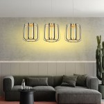 Xara lampa wisząca 3xLED/45W czarna/złota 7210-0310