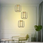 Xara lampa wisząca 3xLED/45W czarna/złota 9210-0310
