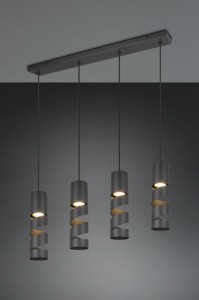 Stream lampa wisząca 4xGU10 czarna 364000432