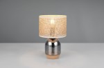 Tara lampa stołowa 1xE27 chrom/naturalny 564900157