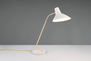 Traveller lampa stołowa 1xE27 szara/złota 563400176