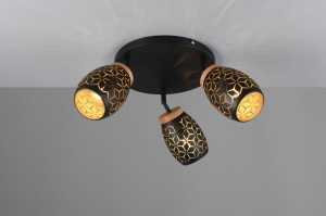 Bidar lampa sufitowa (spot) 3xE14 czarna R61573380