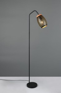 Bidar lampa podłogowa 1xE27 czarna R41571080