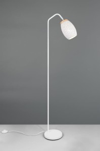 Bidar lampa podłogowa 1xE27 biała R41571031