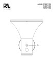 Lampa stojąca ogrodowa Gorda H50, czarna, z czujnikiem ruchu. Kształt stożka, z jednym źródłem LED 3,5W. Widoczny przycisk zasilania oraz czujnik. Wysoka odporność na warunki atmosferyczne (IP44). Idealna do oświetlenia przestrzeni na zewnątrz.