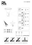 Lampa stojąca ogrodowa Gorda H50 w kolorze czarnym, wykonana z materiałów odpornych na warunki atmosferyczne. Posiada czujnik ruchu oraz diodę LED 3,5W. Ujęcie z boku, produkt w pozycji stojącej, na jednolitym tle.
