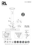 Lampa stojąca ogrodowa Gorda H50 w kolorze czarnym z czujnikiem ruchu, zasilana energią słoneczną, LED 3,5W, klasyfikacja IP44. Posiada okrągłą, płaską głowicę i prostą, pionową konstrukcję.