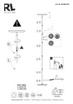 Lampa podłogowa Specter w kolorze białym, z dwoma źródłami światła LED o mocy 21,5W. Posiada prostą, smukłą konstrukcję z okrągłą podstawą i regulowanym kloszem. Ujęcie frontalne, na jednolitym tle.