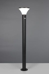 Gorda H100 lampa stojąca ogrodowa  solarna z czujnikiem ruchu 1xLED/3,5W/IP44 czarna R44676132