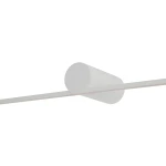 Kinkiet Spin 66 w kolorze białym, z jedną diodą LED o mocy 10W i temperaturze barwowej 3000K. Produkt ma cylindryczny korpus z zamontowanym prostokątnym ramieniem, widoczny z boku na jednolitym tle.