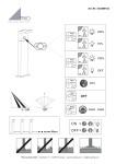 Lampa stojąca ogrodowa Blyde Hybrid H100 w kolorze antracytowym, z czujnikiem ruchu. Wykonana z materiałów odpornych na warunki atmosferyczne, z wbudowanym źródłem światła LED 5W.