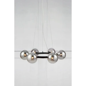 Circle lampa wisząca 6-punktowa czarna/dymiony 108051
