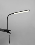 Kinkiet Nevada z klamrą, 1xLED/5W/CCT, w kolorze czarnym. Posiada elastyczne ramię, które umożliwia regulację kierunku światła. Zasilanie przez kabel, zamocowany na klamrze do różnorodnych powierzchni.