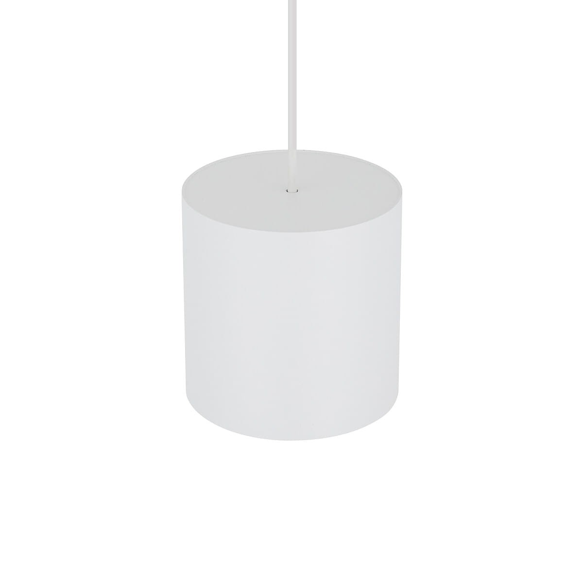 Lampa wisząca Point Duo 1xGU10 w kolorze białym, o cylindrycznym kształcie. Ujęcie z góry, pokazujące gładką powierzchnię oraz zamocowanie. Idealna do nowoczesnych wnętrz.