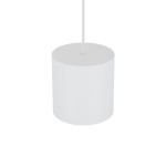 Lampa wisząca Point Duo 1xGU10 w kolorze białym, o cylindrycznym kształcie. Ujęcie z góry, pokazujące gładką powierzchnię oraz zamocowanie. Idealna do nowoczesnych wnętrz.