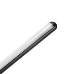 Kinkiet Uno 90 w kolorze czarnym, z jedną diodą LED o mocy 13W i temperaturze barwowej 4000K. Produkt ma prostokątny kształt z białym kloszem i zaokrąglonym końcem. Ujęcie z boku, eksponujące detal wykończenia.