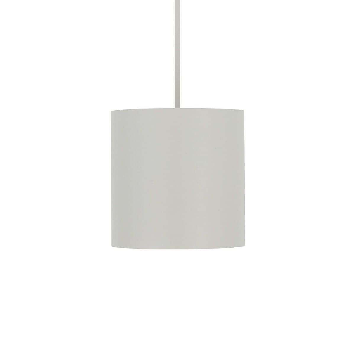 Lampa wisząca Point Duo w kolorze szarym z czarnym detalem, w kształcie cylindrycznym. Zawieszona na cienkim przewodzie, prezentuje minimalistyczny design, idealna do nowoczesnych wnętrz. Wymaga żarówki GU10.