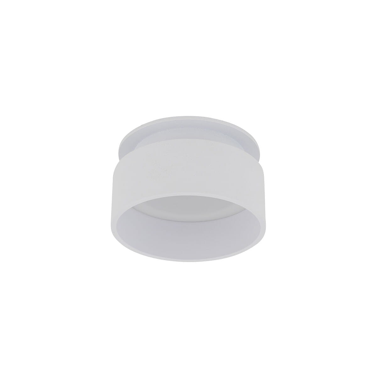 Oprawa do zabudowy Shine 1xGU10 w kolorze białym, o okrągłym kształcie. Zainstalowana w pozycji poziomej, z gładką, matową powierzchnią. Wyposażona w miejsce na żarówkę GU10, idealna do nowoczesnych aranżacji wnętrz.