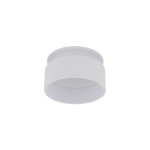 Oprawa do zabudowy Shine 1xGU10 w kolorze białym, o okrągłym kształcie. Zainstalowana w pozycji poziomej, z gładką, matową powierzchnią. Wyposażona w miejsce na żarówkę GU10, idealna do nowoczesnych aranżacji wnętrz.
