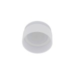 Oprawa do zabudowy Shine 1xGU10 w kolorze białym, okrągła, z matowym wykończeniem. Ujęcie z góry, ukazuje gładką powierzchnię i wewnętrzny gwint do żarówki. Produkt przeznaczony do montażu w sufitach podwieszanych.