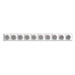 Lampa sufitowa LED o mocy 30W, barwa biała 4000K, w prostokątnej obudowie z dziewięcioma okrągłymi źródłami światła. Ujęcie frontalne, montowana na suficie, na białym tle.