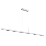 Lampa wisząca Linia 120 w kolorze białym, z prostokątnym, minimalistycznym designem. Wyposażona w jedno źródło światła LED o mocy 15W, zawieszona na cienkich linkach. Montaż sufitowy, idealna do nowoczesnych wnętrz.