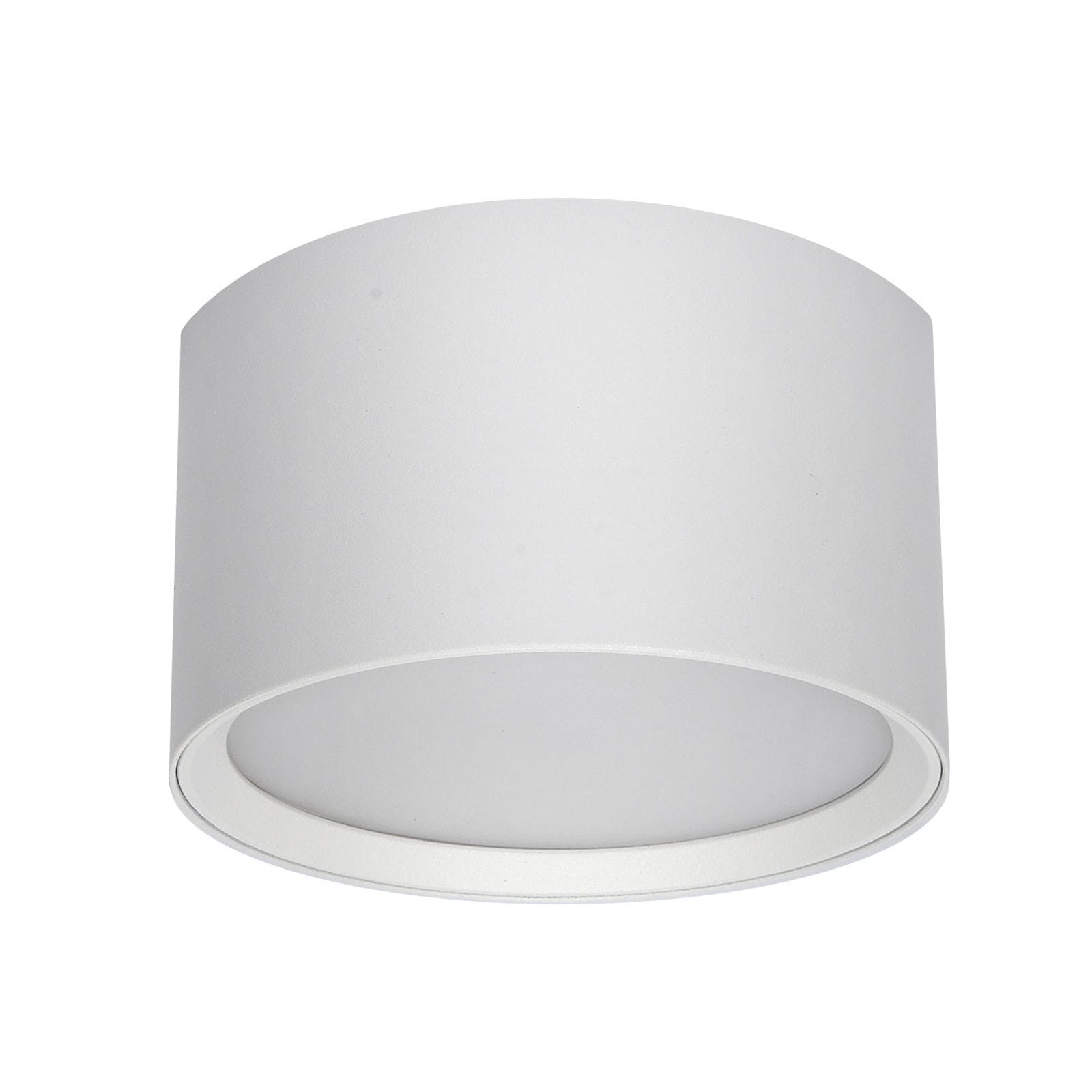 Leto lampa sufitowa tuba 1xGX53 w kolorze białym, o cylindrycznym kształcie. Ujęcie frontalne, produkt zamontowany na suficie, bez dodatkowych zdobień. Gładka, matowa powierzchnia. Idealna do nowoczesnych wnętrz.